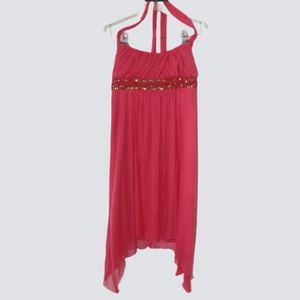 💖 Pink Coral Evening Dress Size Medium by City Triangles